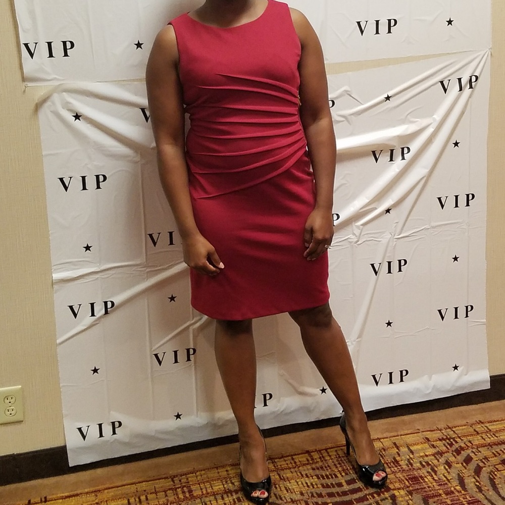 Ivanka Trump Red Sleeveless Dress